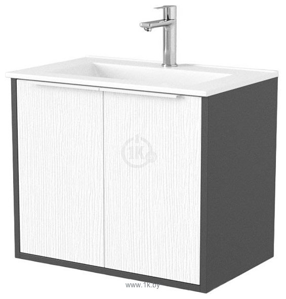 Фотографии Дабер 018 60 Т18.6.0.20Б (белый древесный/серый/ручка белая)