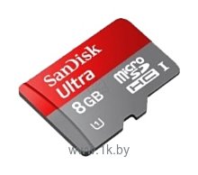Фотографии Sandisk Ultra microSDHC Class 10 UHS Class 1 30MB/s 8GB + SD adapter