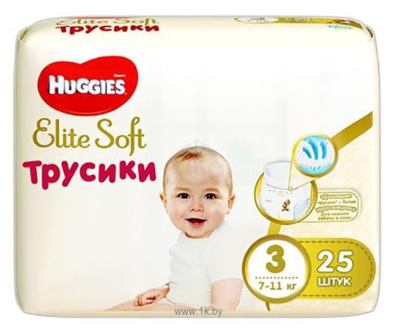 Фотографии Huggies Elite Soft 3 (6-11) 25 шт.