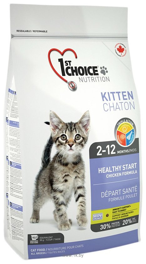 Фотографии 1st Choice Kitten Healthy Start (0.35 кг)