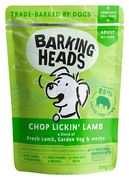 Фотографии Barking Heads (0.3 кг) 1 шт. Chop Lickin' Lamb паучи
