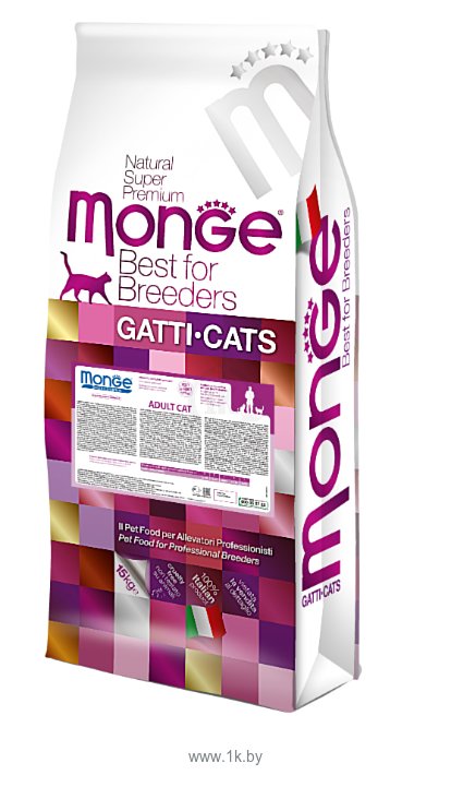 Фотографии Monge Cat Adult – для взрослых кошек с курицей и рисом (10 кг)