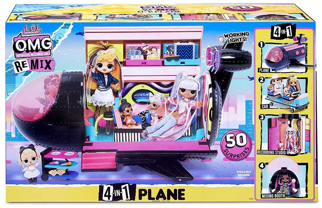 Фотографии L.O.L. Surprise! O.M.G. Remix 4-in-1 Plane Playset Transforms 571339
