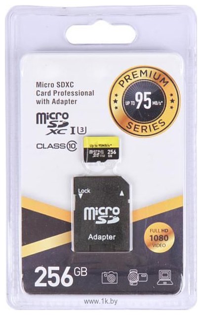 Фотографии EXPLOYD microSDXC Class 10 UHS-I 256GB + SD adapter