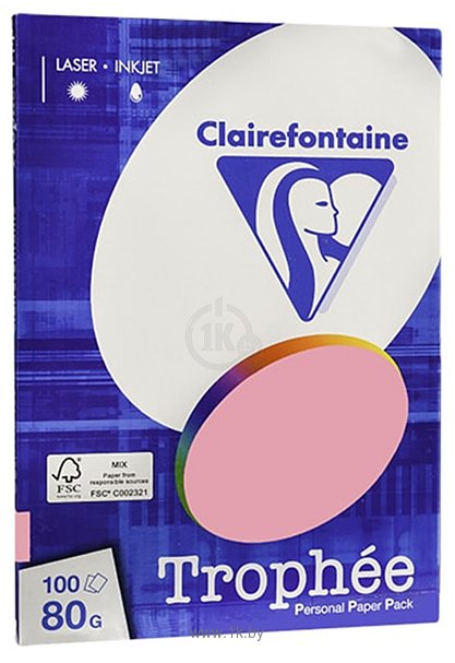 Фотографии Clairefontaine Trophee A4 80 г/кв.м 100 л 4103C (светло-розовый)