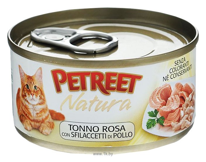Фотографии Petreet Natura Кусочки розового тунца с куриной грудкой (0.070 кг) 48 шт.