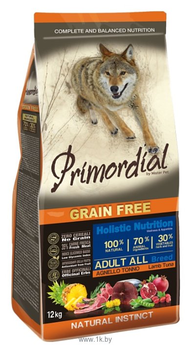 Фотографии Primordial (12 кг) Grain Free Adult All Breed Lamb Tuna