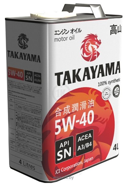Фотографии Takayama 5W-40 API SN/CF 4л