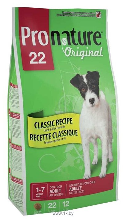 Фотографии ProNature 22 Classic Recipe Lamb & Rice Formula для взрослых собак всех пород (0.35 кг)