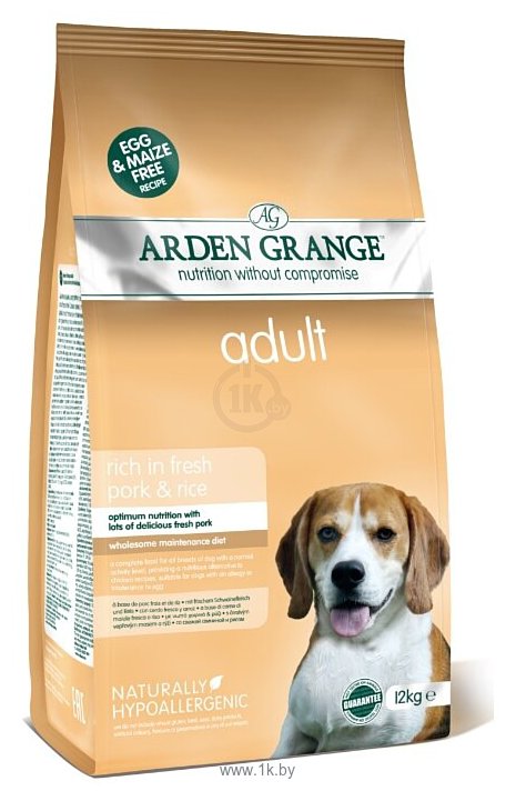 Фотографии Arden Grange (12 кг) Adult свинина и рис взрослых собак