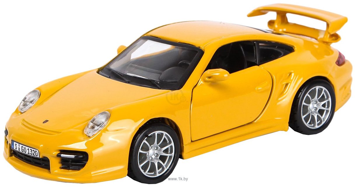 Фотографии Bburago Porsche 911 GT2 18-43023 (желтый)