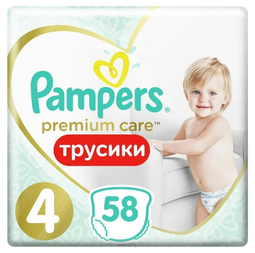 Фотографии Pampers Premium Care Pants 4 Maxi (9-15 кг), (58 шт)