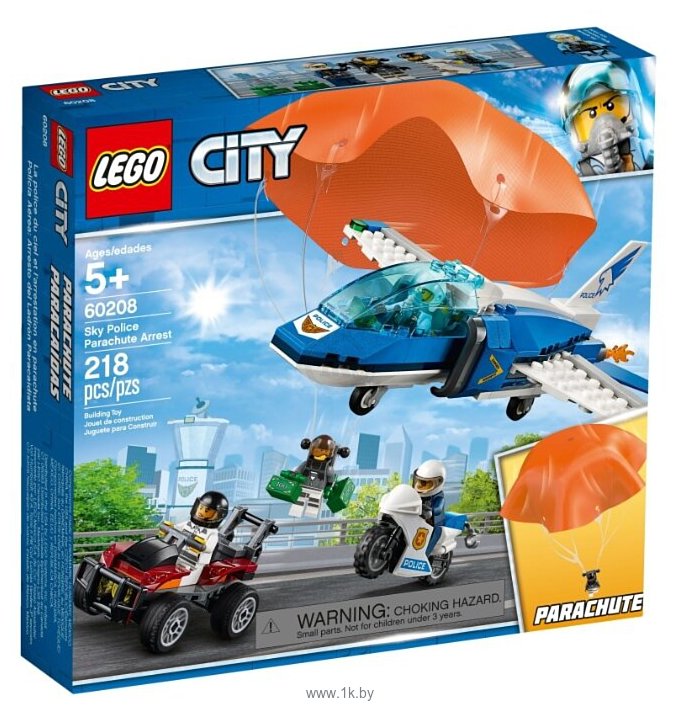 Фотографии LEGO City 60208 Воздушная полиция: арест парашютиста