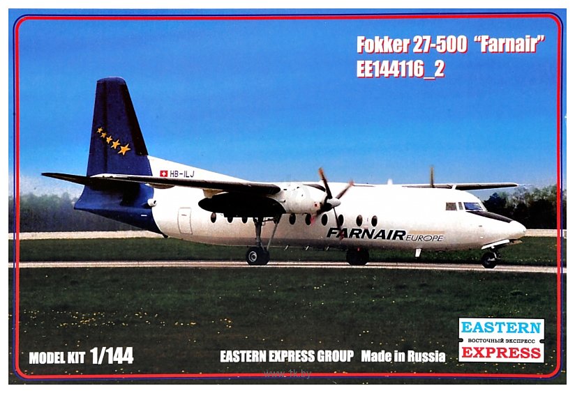 Фотографии Eastern Express Пассажирский самолет Fokker F-27-500 Farnair EE144116-2
