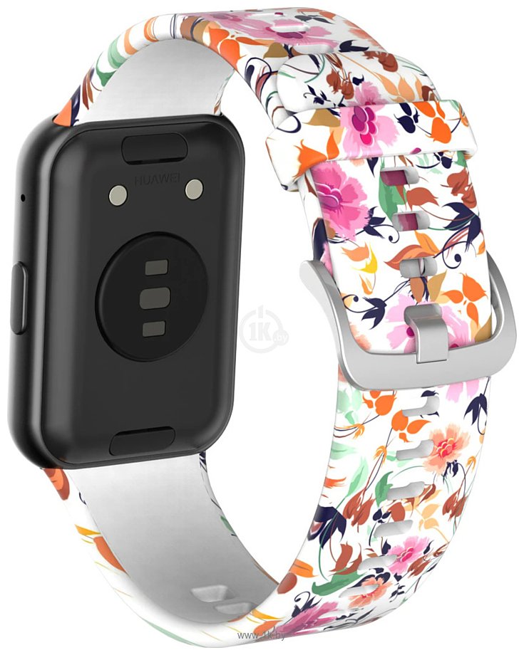 Фотографии Rumi силиконовый для Huawei Watch FIT, Watch FIT Elegant (цветы)