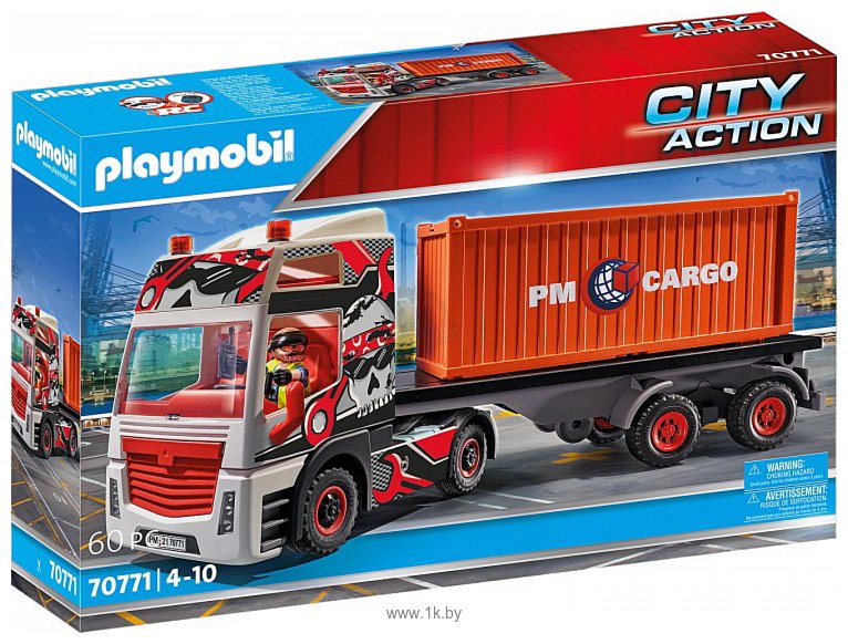 Фотографии Playmobil PM70771 Грузовик с грузовым контейнером