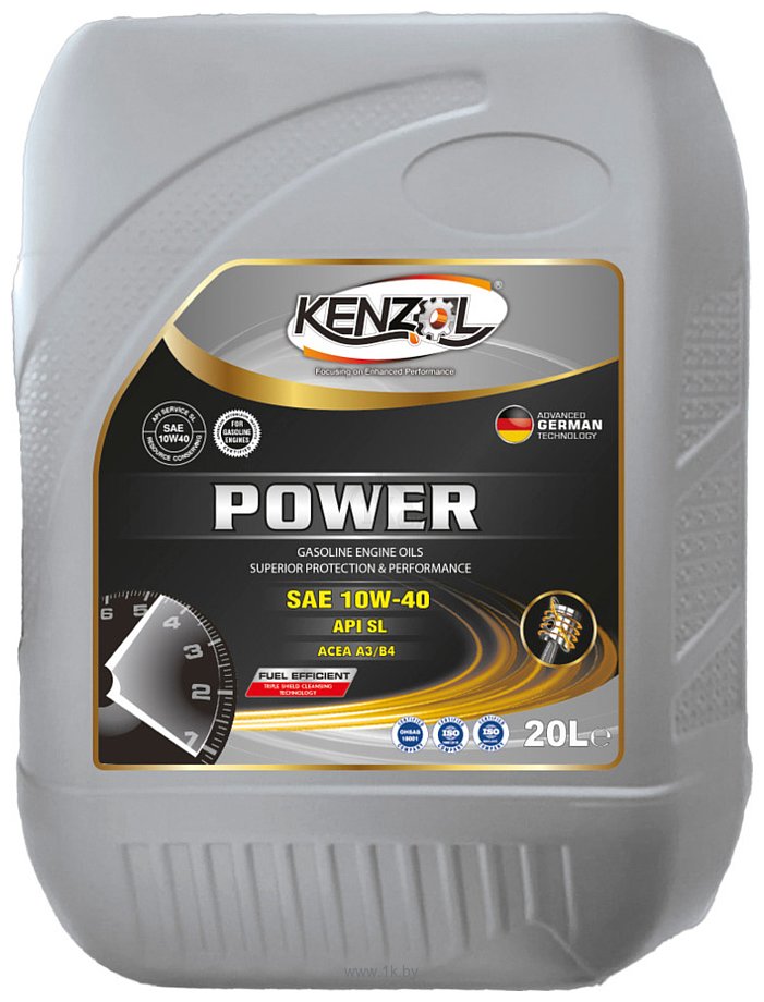 Фотографии Kenzol Power SAE 10W-40 API SL 20л