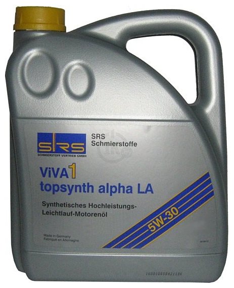 Фотографии SRS Viva 1 topsynth alpha LA 5W-30 4л