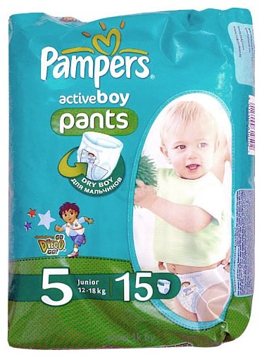 Фотографии Pampers Active Boy 5 Junior (15 шт)