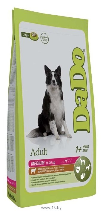 Фотографии DaDo (12 кг) Для собак средних пород с ягненком, рисом и картофелем