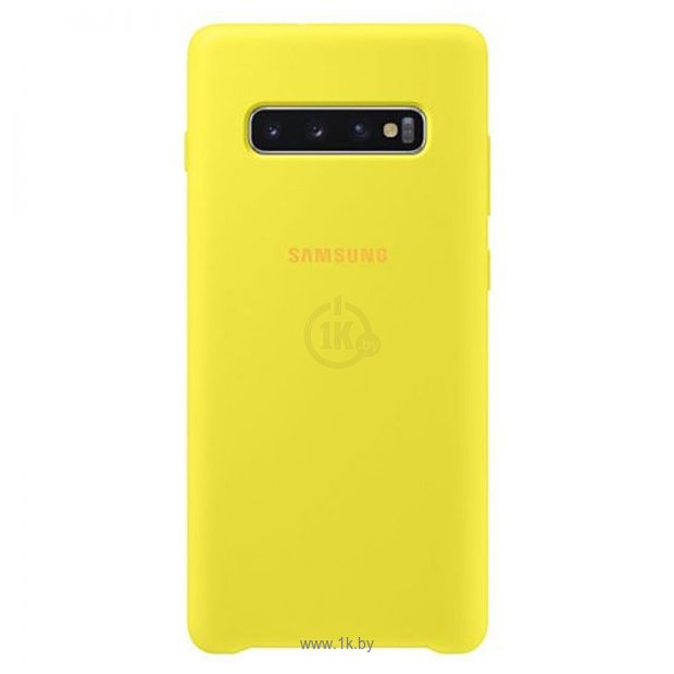 Фотографии Samsung Silicone Cover для Samsung Galaxy S10 Plus (желтый)