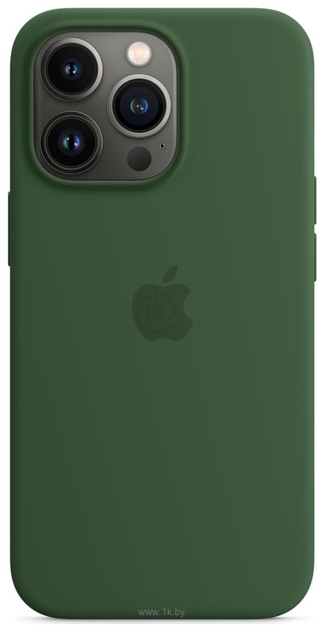 Фотографии Apple MagSafe Silicone Case для iPhone 13 Pro (зеленый клевер)