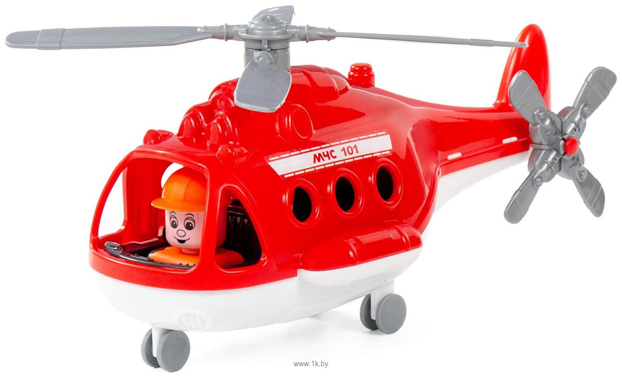 Фотографии Полесье Вертолет пожарный Альфа 72382 (красный)