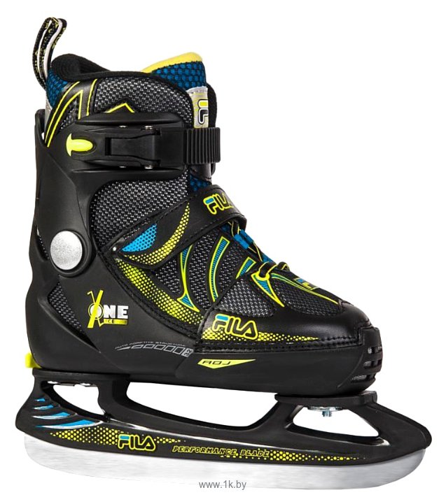 Фотографии Fila Skates X-One Ice Black/Yellow/Blue (2016, взрослые)