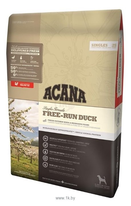 Фотографии Acana (0.34 кг) Singles Free-Run Duck