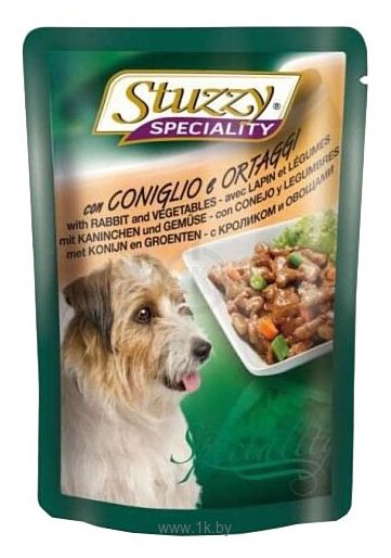 Фотографии Stuzzy Speciality Dog c кроликом и овощами (0.1 кг) 24 шт.