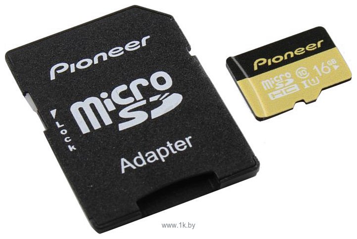 Фотографии Pioneer APS-MT1D-016 microSDHC 16Gb + SD Adapter