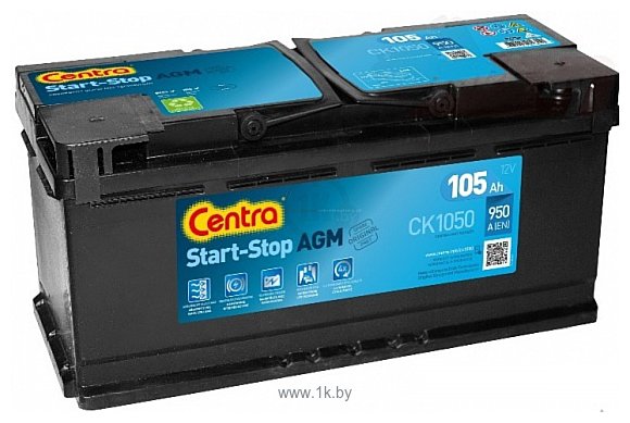 Фотографии Centra Start-Stop AGM CK1050 R+ (105Ah)