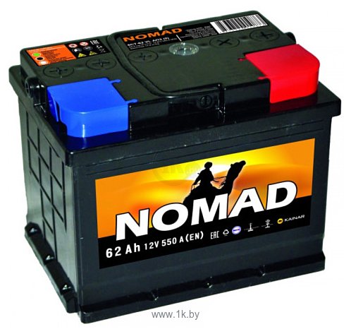 Фотографии Nomad 6СТ-62 Евро (62Ah)