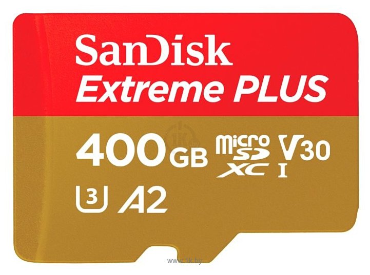 Фотографии SanDisk Extreme PLUS microSDXC Class 10 UHS Class 3 V30 A2 170MB/s 400GB + SD adapter