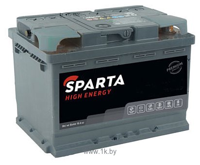 Фотографии Sparta High Energy 6СТ-50 Евро низкий (50Ah)