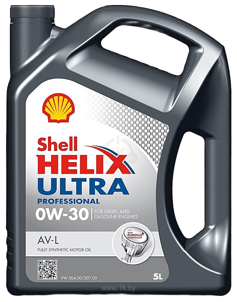 Фотографии Shell Helix Ultra Professional AV-L 0W-30 VW 504.00/507.00 5л