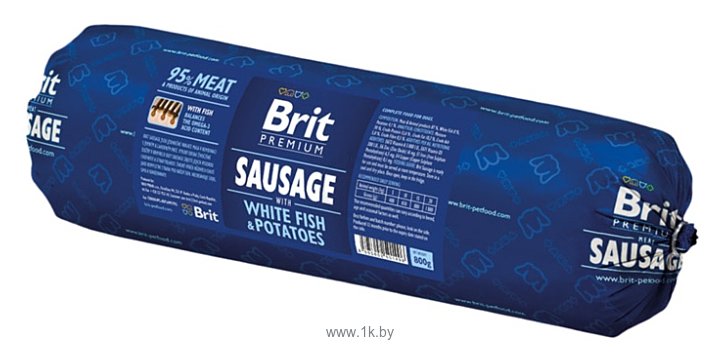 Фотографии Brit Premium Sausage with White Fish and Potatoes (0.8 кг)