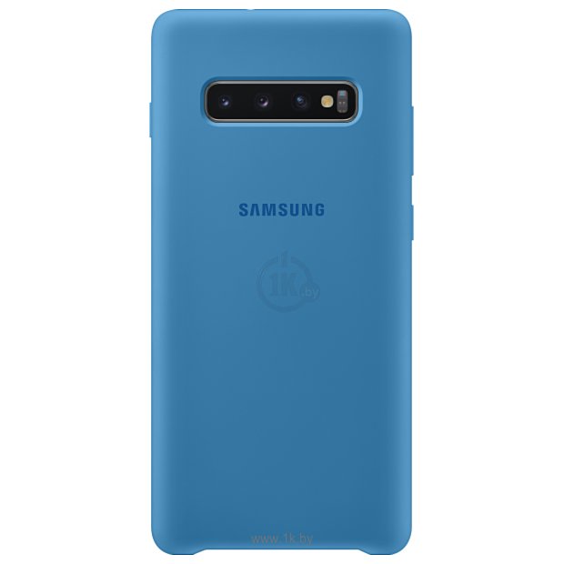 Фотографии Samsung Silicone Cover для Samsung Galaxy S10 Plus (голубой)