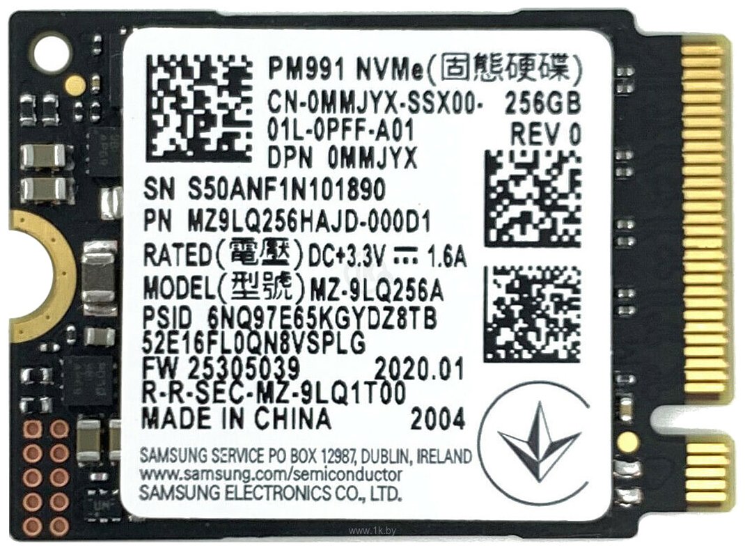 Фотографии Samsung PM991 256GB MZ-9LQ256A