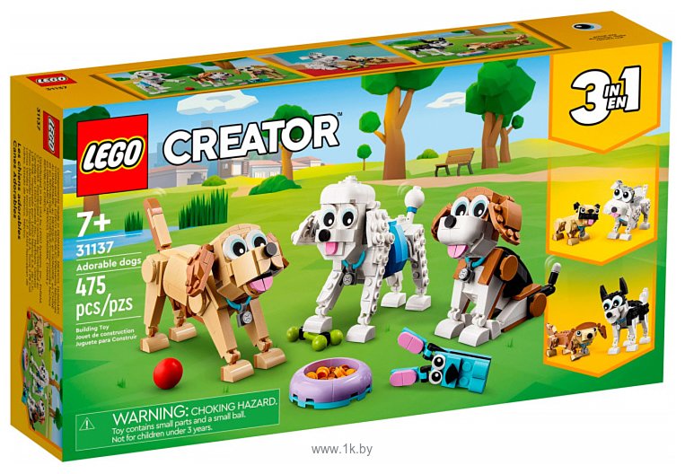 Фотографии LEGO Creator 31137 Очаровательные собаки