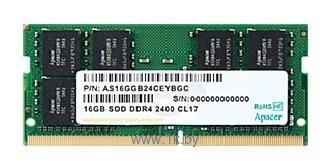 Фотографии Apacer DDR4 2400 SO-DIMM 16Gb