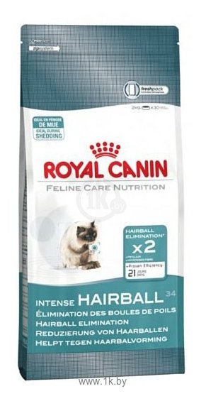 Фотографии Royal Canin Indoor Intense Hairball 34 (0.4 кг)