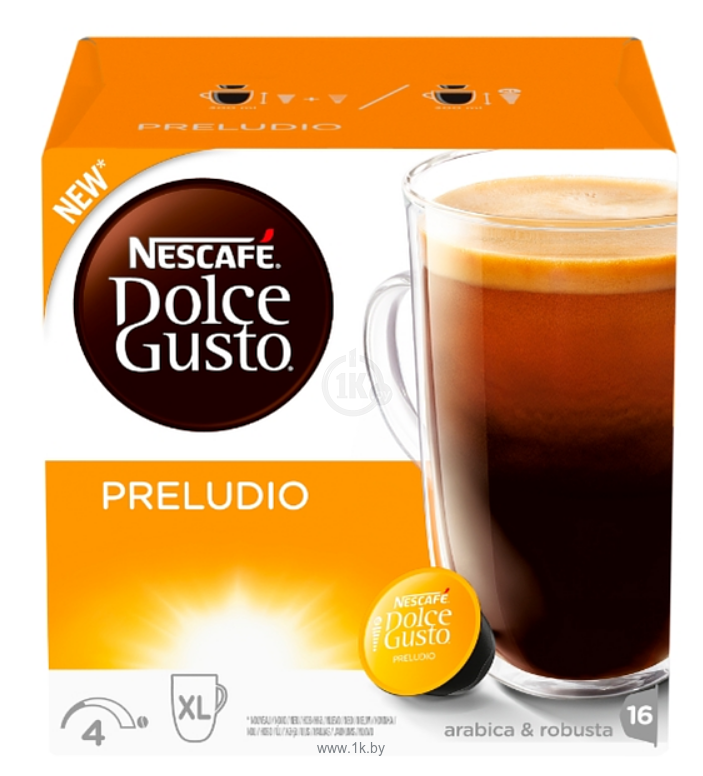 Фотографии Nescafe Dolce Gusto Preludio в капсулах 16 шт