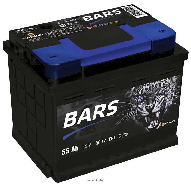 Фотографии BARS 6СТ-55 Евро R (55Ah)