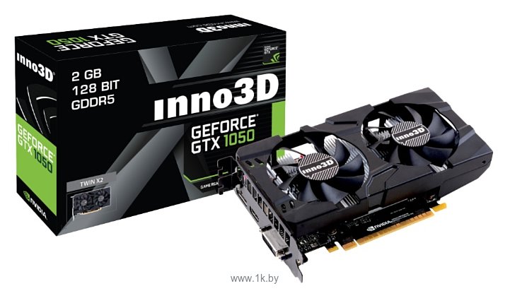 Фотографии Inno3D GeForce GTX 1050 2048Mb Twin X2 (N1050-1DDV-E5CM)