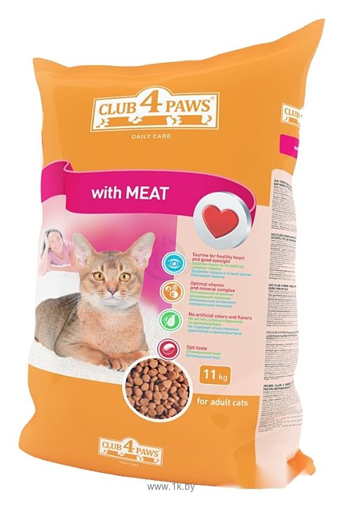 Фотографии Клуб 4 Лапы Для кошек с мясом (11 кг)