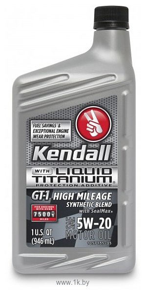 Фотографии Kendall GT-1 High Mileage 5W-20 0.946л