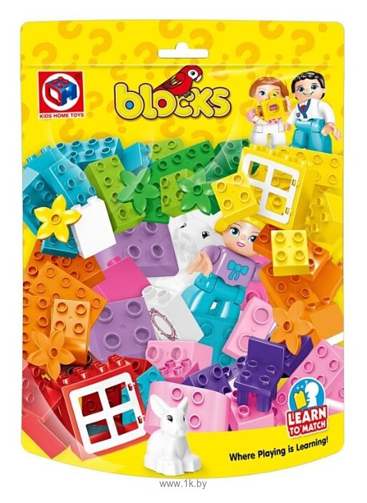 Фотографии Kids home toys Blocks JY195048 Зоопарк: Кролик