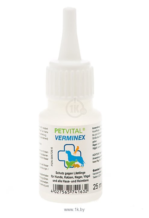 Фотографии Canina капли от блох и клещей Petvital Verminex для домашних животных