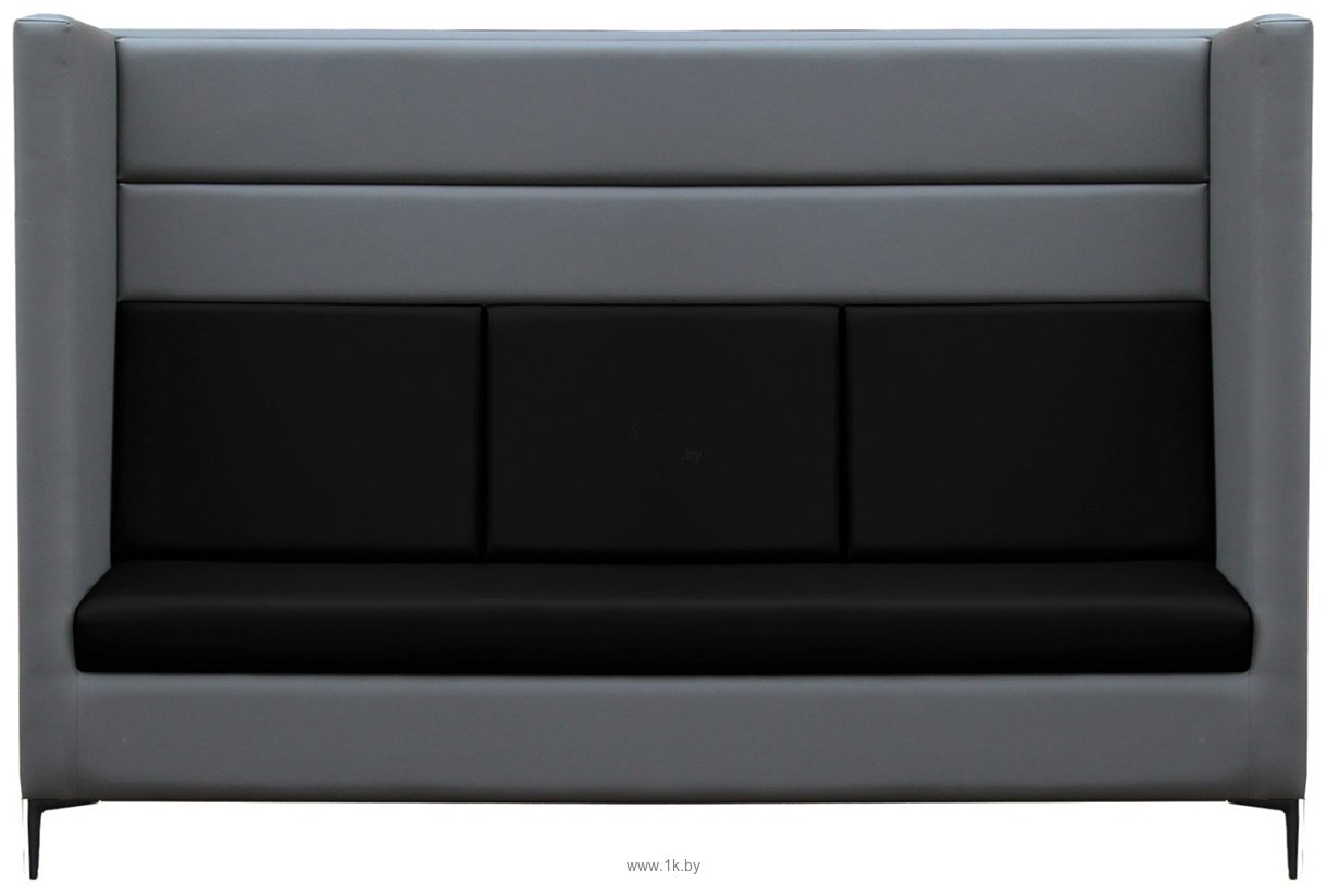 Фотографии Brioli Дирк трехместный (экокожа, L21-L22 (серый, черные вставки)